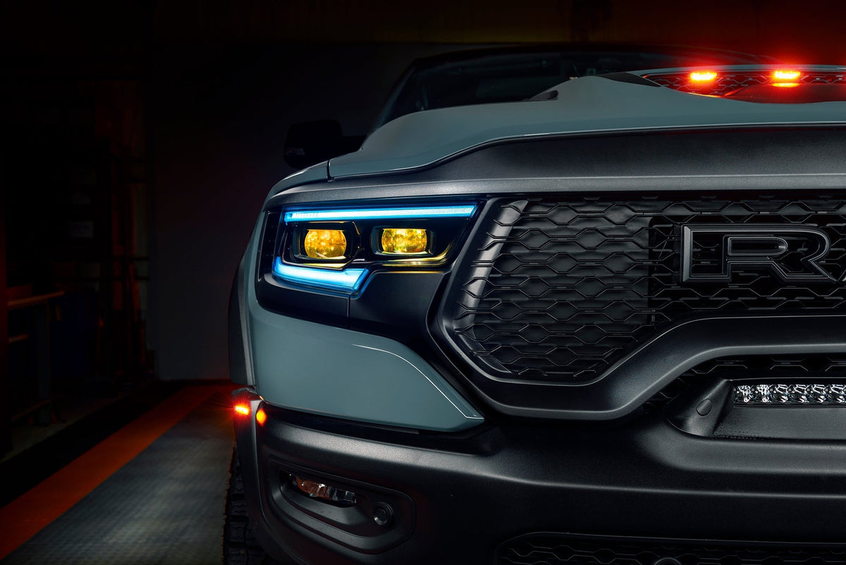 2019-2024 RAM 1500 ORACLE Lighting RGBW+A Headlight DRL Upgrade Kit - LED Projector Headlights