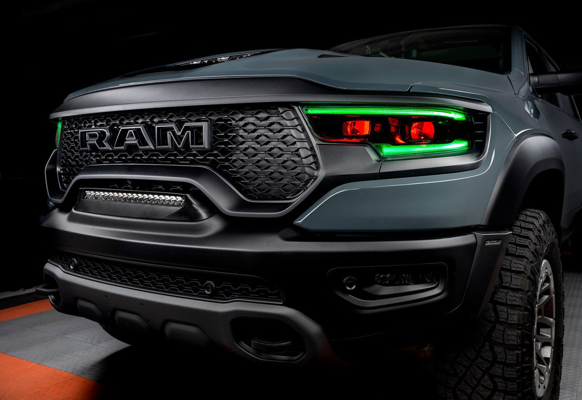 2019-2024 RAM 1500 ORACLE Lighting RGBW+A Headlight DRL Upgrade Kit - LED Projector Headlights