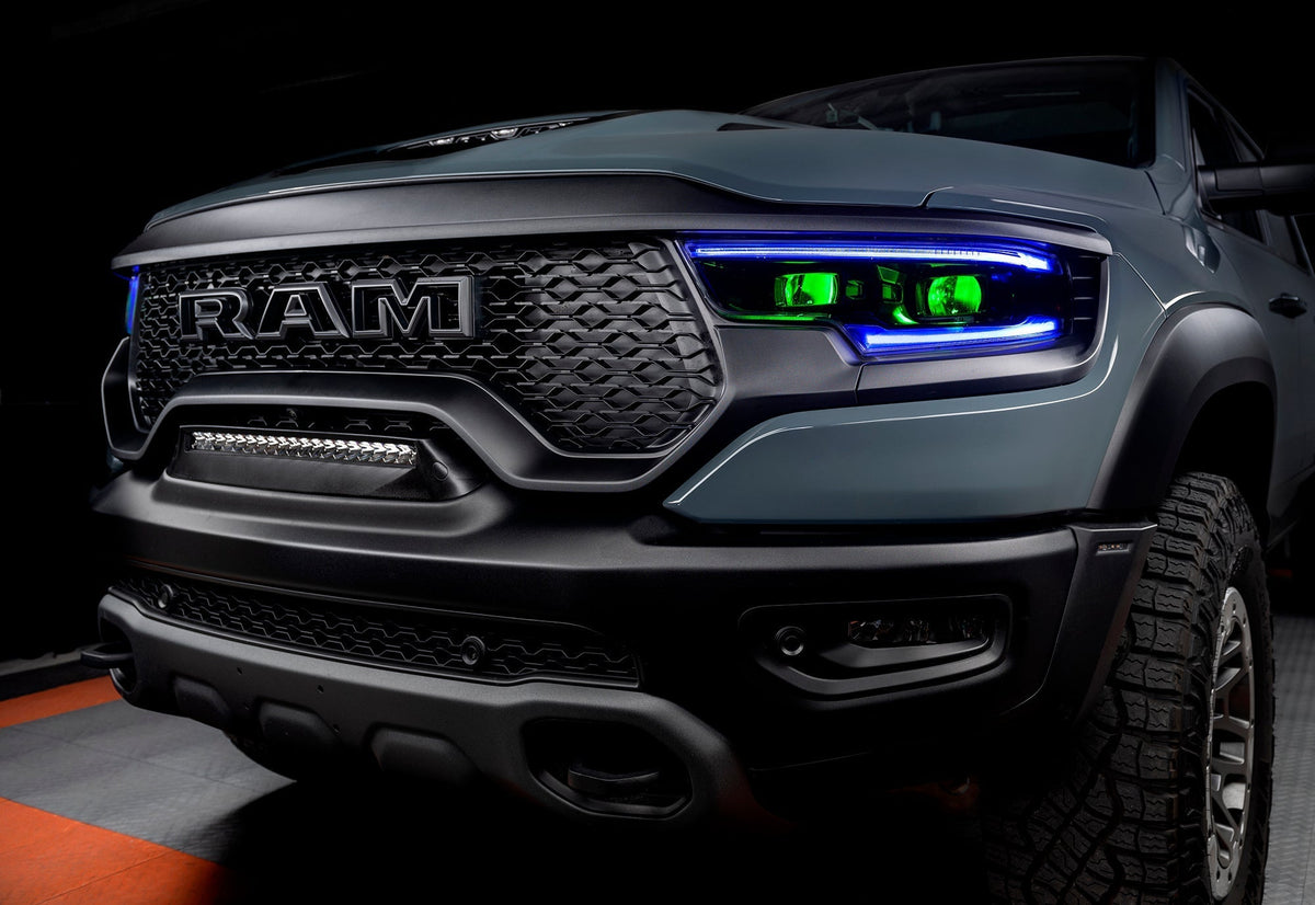 2019-2024 RAM 1500 ORACLE Lighting RGBW+A Headlight DRL Upgrade Kit - LED Projector Headlights