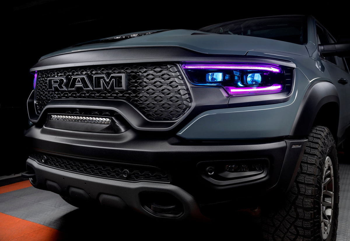 2019-2024 RAM 1500 ORACLE Lighting RGBW+A Headlight DRL Upgrade Kit - LED Projector Headlights