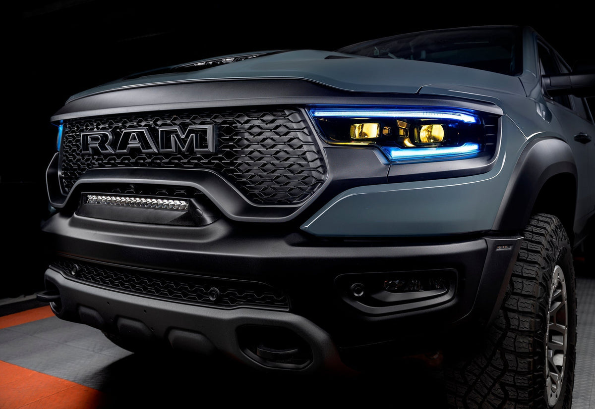 2019-2024 RAM 1500 ORACLE Lighting RGBW+A Headlight DRL Upgrade Kit - LED Projector Headlights