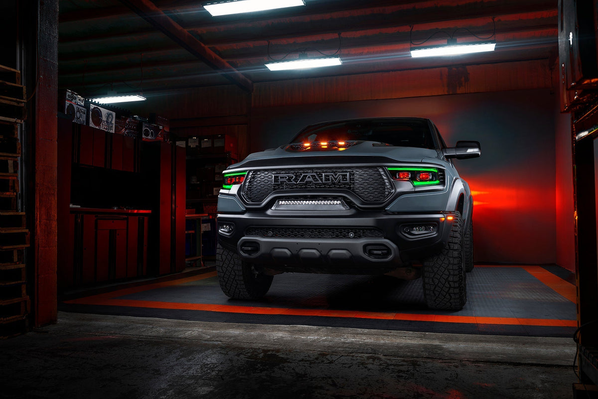 2019-2024 RAM 1500 ORACLE Lighting RGBW+A Headlight DRL Upgrade Kit - LED Projector Headlights