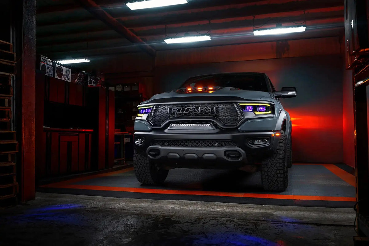 2019-2024 RAM 1500 ORACLE ColorSHIFT RGB Demon Eye Headlight Kit - LED Projector Headlights