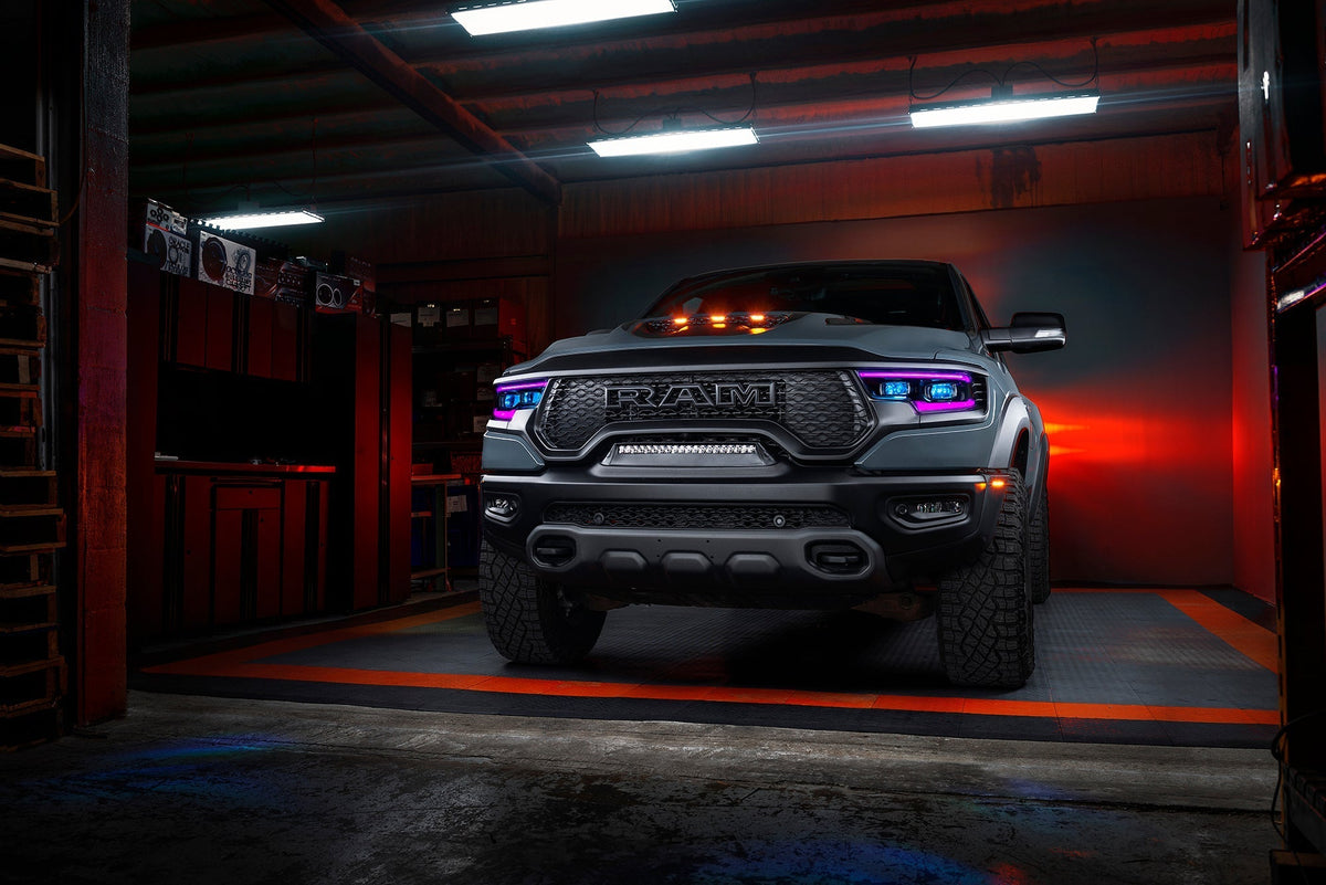 2019-2024 RAM 1500 ORACLE Lighting RGBW+A Headlight DRL Upgrade Kit - LED Projector Headlights