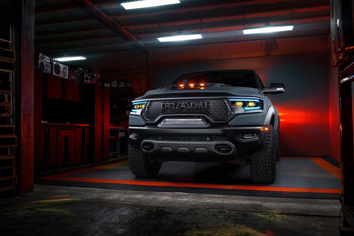 2019-2024 RAM 1500 ORACLE Lighting RGBW+A Headlight DRL Upgrade Kit - LED Projector Headlights