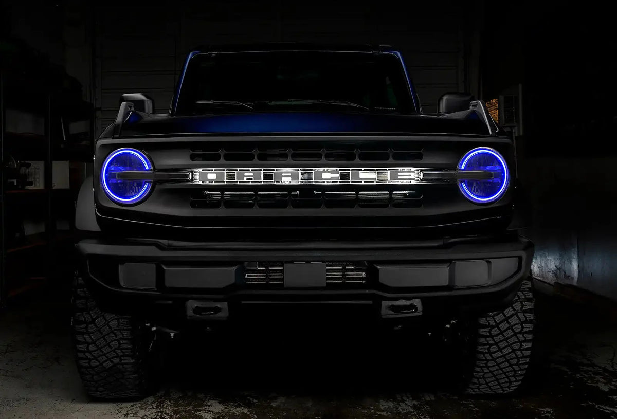 2021-2025 Ford Bronco ORACLE Lighting ColorSHIFT RGB+W Headlight Halo Upgrade Kit