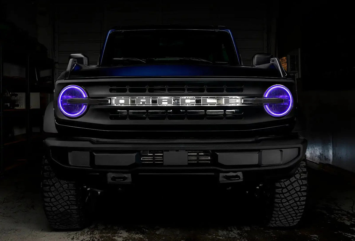 2021-2025 Ford Bronco ORACLE Lighting ColorSHIFT RGB+W Headlight Halo Upgrade Kit