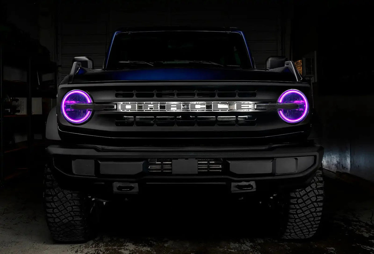 2021-2025 Ford Bronco ORACLE Lighting ColorSHIFT RGB+W Headlight Halo Upgrade Kit