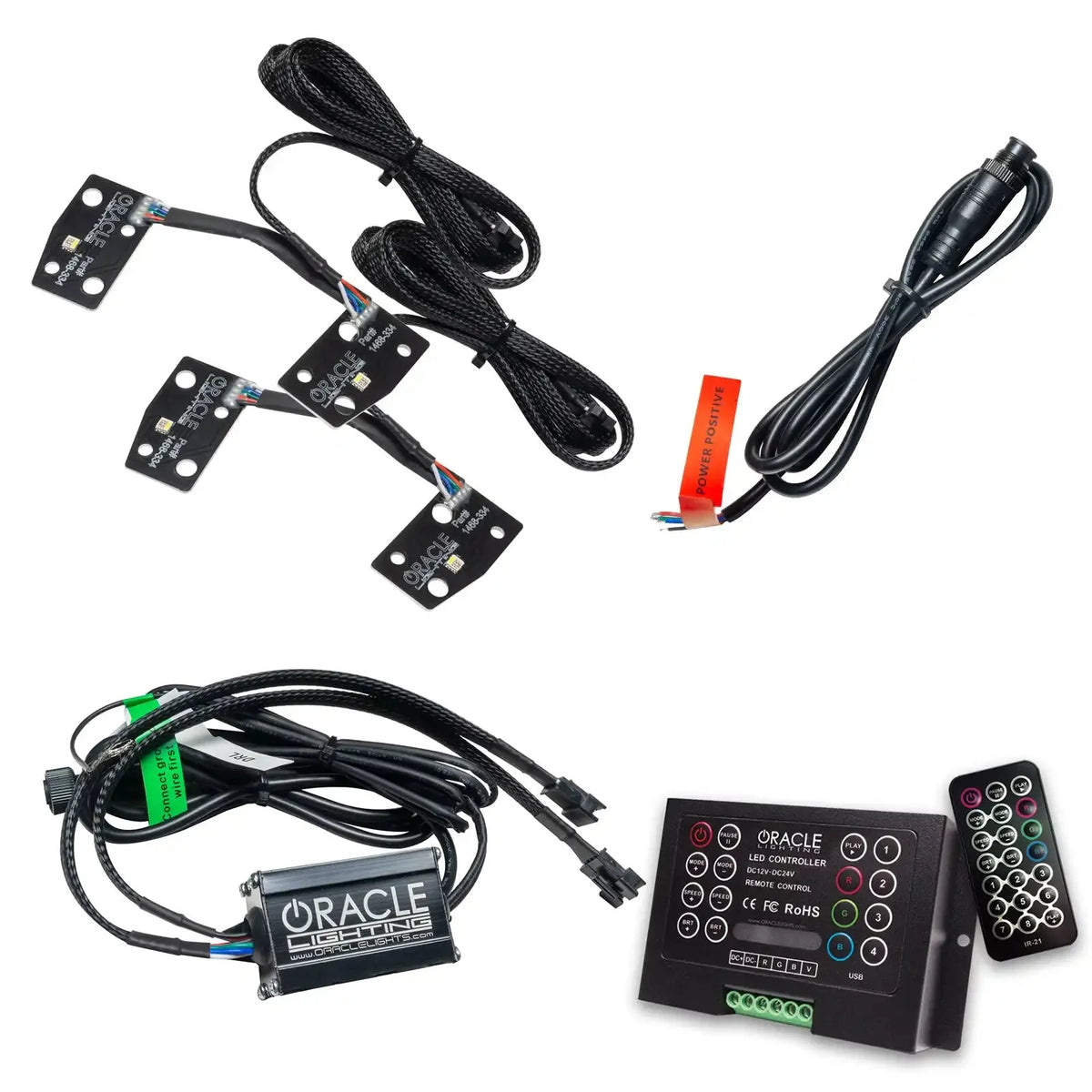 2021-2025 Ford Bronco ORACLE Lighting ColorSHIFT RGB+W Headlight Halo Upgrade Kit