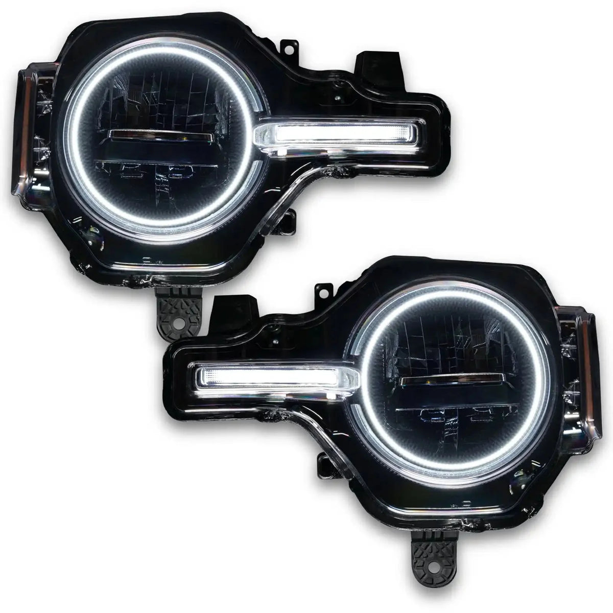 2021-2025 Ford Bronco ORACLE Lighting ColorSHIFT Headlight Halo Kit w/DRL Bar - Base Headlights