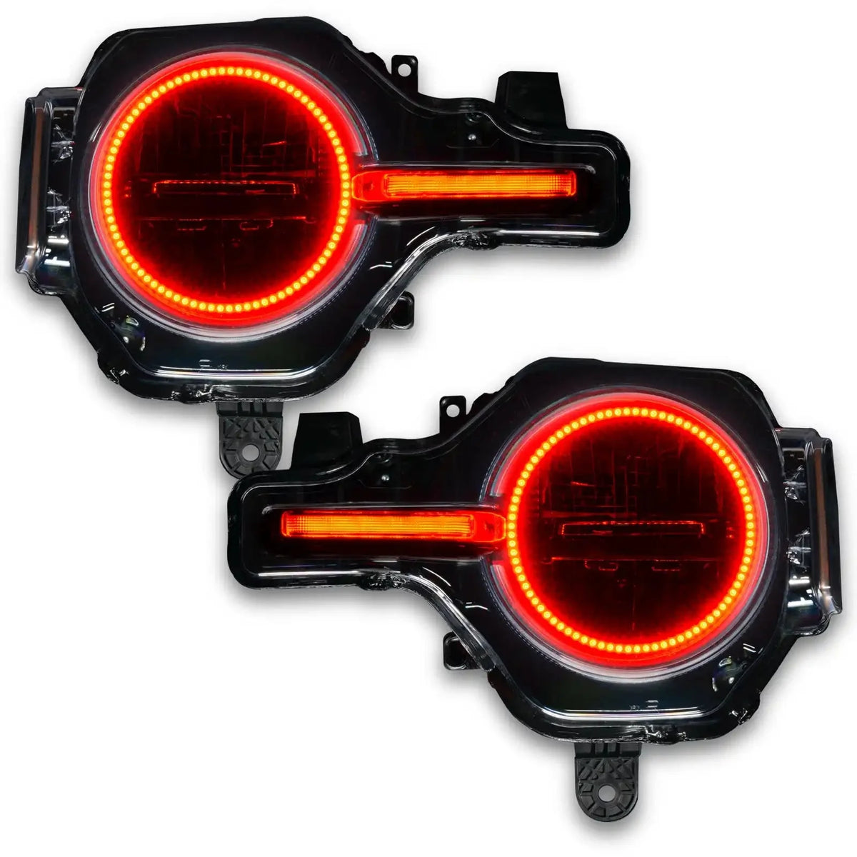 2021-2025 Ford Bronco ORACLE Lighting ColorSHIFT Headlight Halo Kit w/DRL Bar - Base Headlights