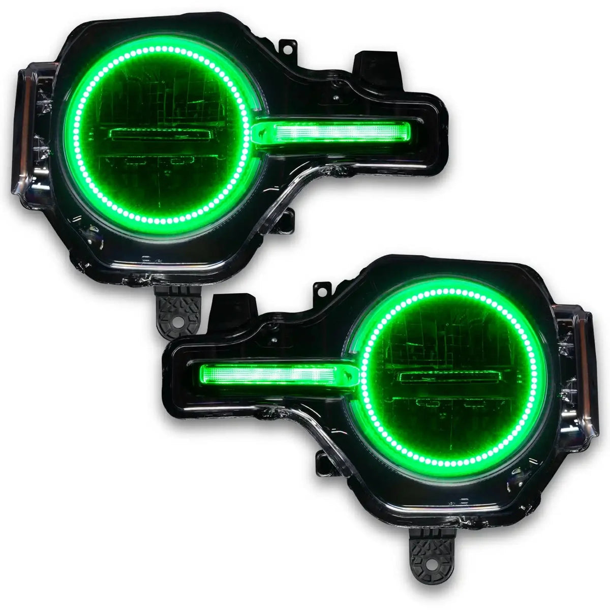 2021-2025 Ford Bronco ORACLE Lighting ColorSHIFT Headlight Halo Kit w/DRL Bar - Base Headlights