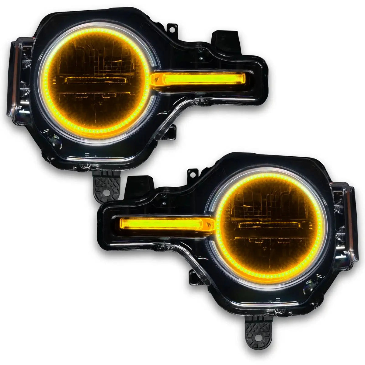 2021-2025 Ford Bronco ORACLE Lighting ColorSHIFT Headlight Halo Kit w/DRL Bar - Base Headlights