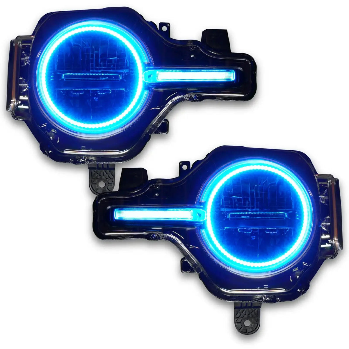 2021-2025 Ford Bronco ORACLE Lighting ColorSHIFT Headlight Halo Kit w/DRL Bar - Base Headlights