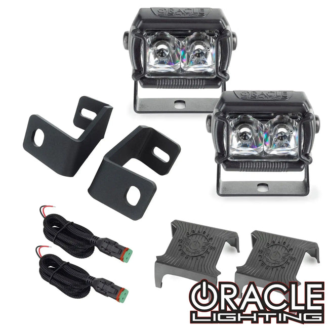 2015-2023 Ford F150 A-Pillar Hood Mount Brackets w/ VEGA™ Series 2 Spotlights