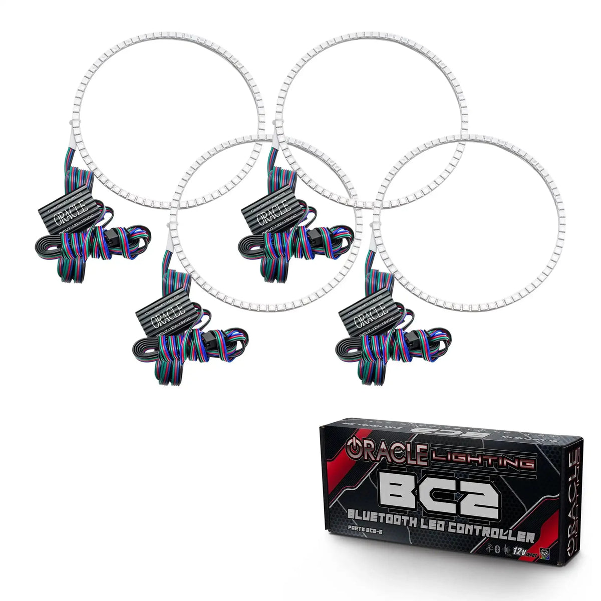 2011-2016 Ford F250/F350 ORACLE LED Headlight Halo Kit (Square Ring Design)