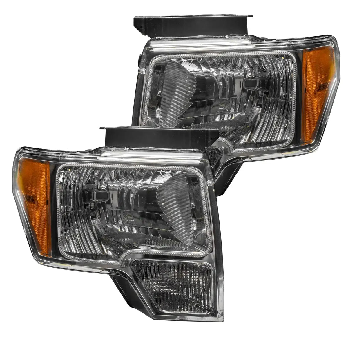2009-2014 Ford F150 ORACLE Lighting Pre-Assembled Halo Headlights - Non HID - Chrome Housing