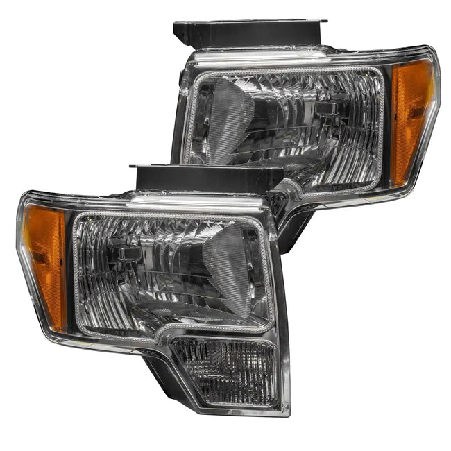 2009-2014 Ford F150 ORACLE Lighting Pre-Assembled Halo Headlights - Non HID - Chrome Housing