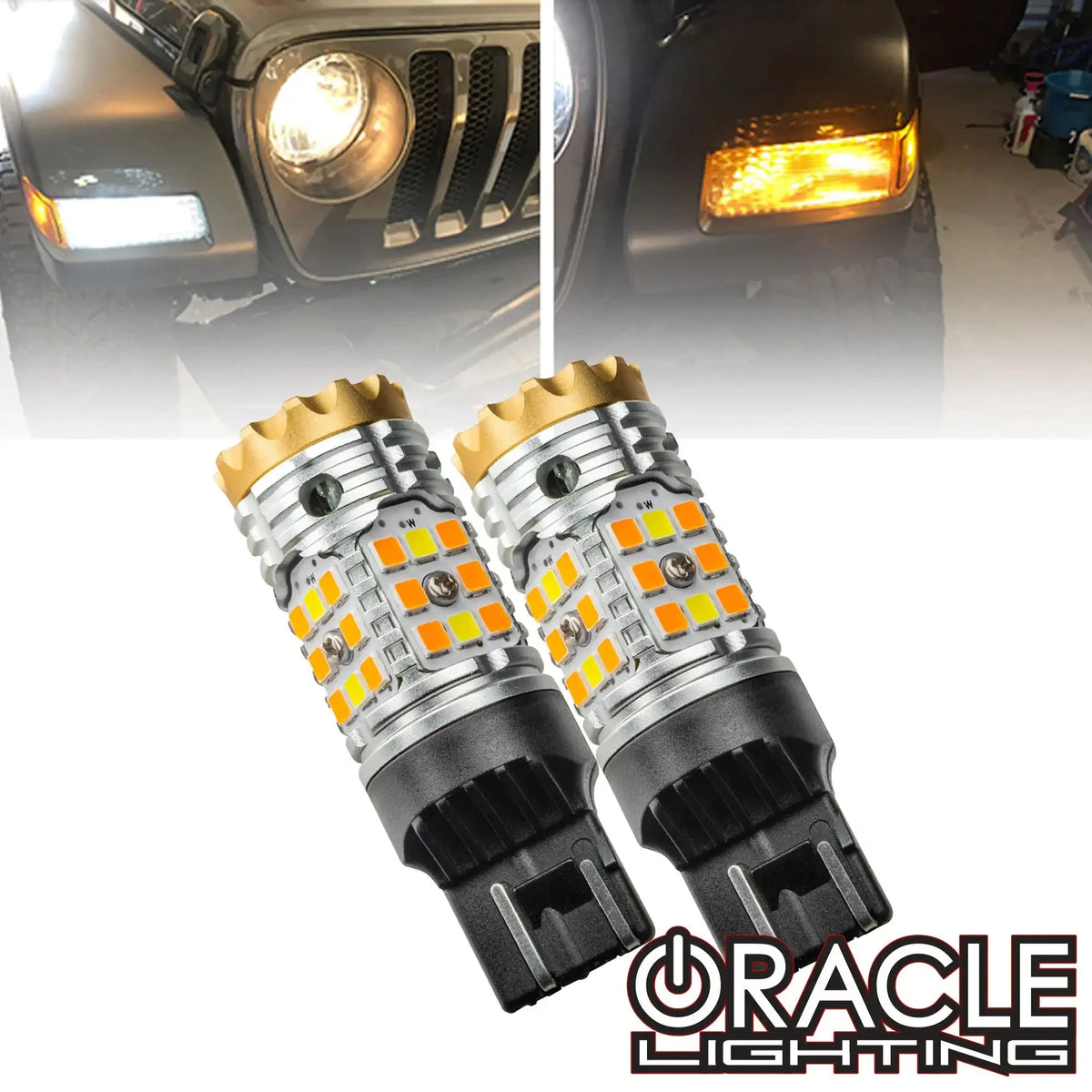 2020-2026 Jeep Gladiator JT ORACLE Lighting Front Turn Signal/ DRL Switchback 7443CK Bulb (Pair)