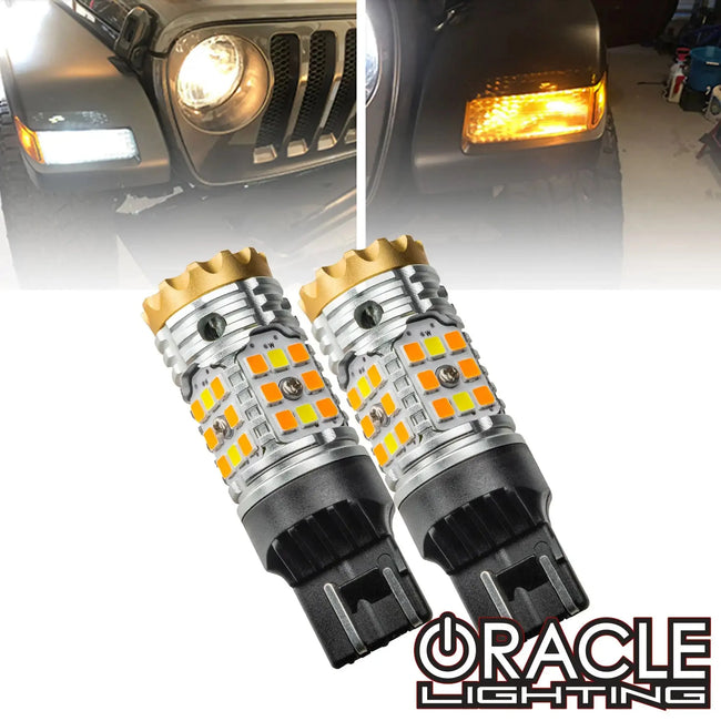 2020-2026 Jeep Gladiator JT ORACLE Lighting Front Turn Signal/ DRL Switchback 7443CK Bulb (Pair)