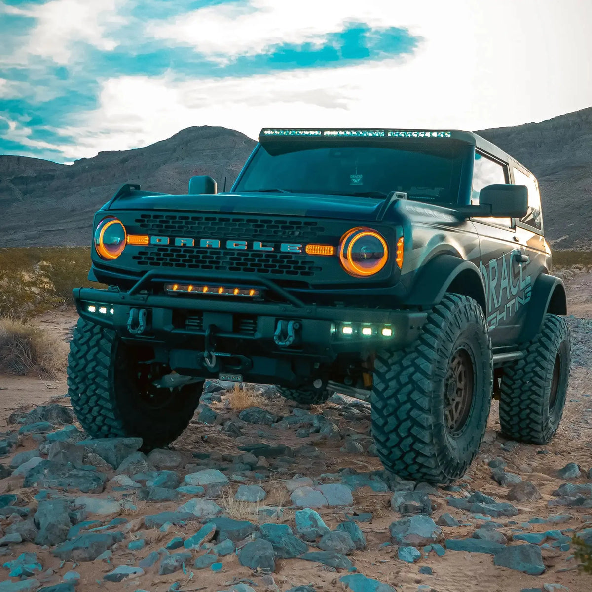 2021-2026 Ford Bronco ORACLE Triple LED Fog Light Kit for Steel Modular Bumper