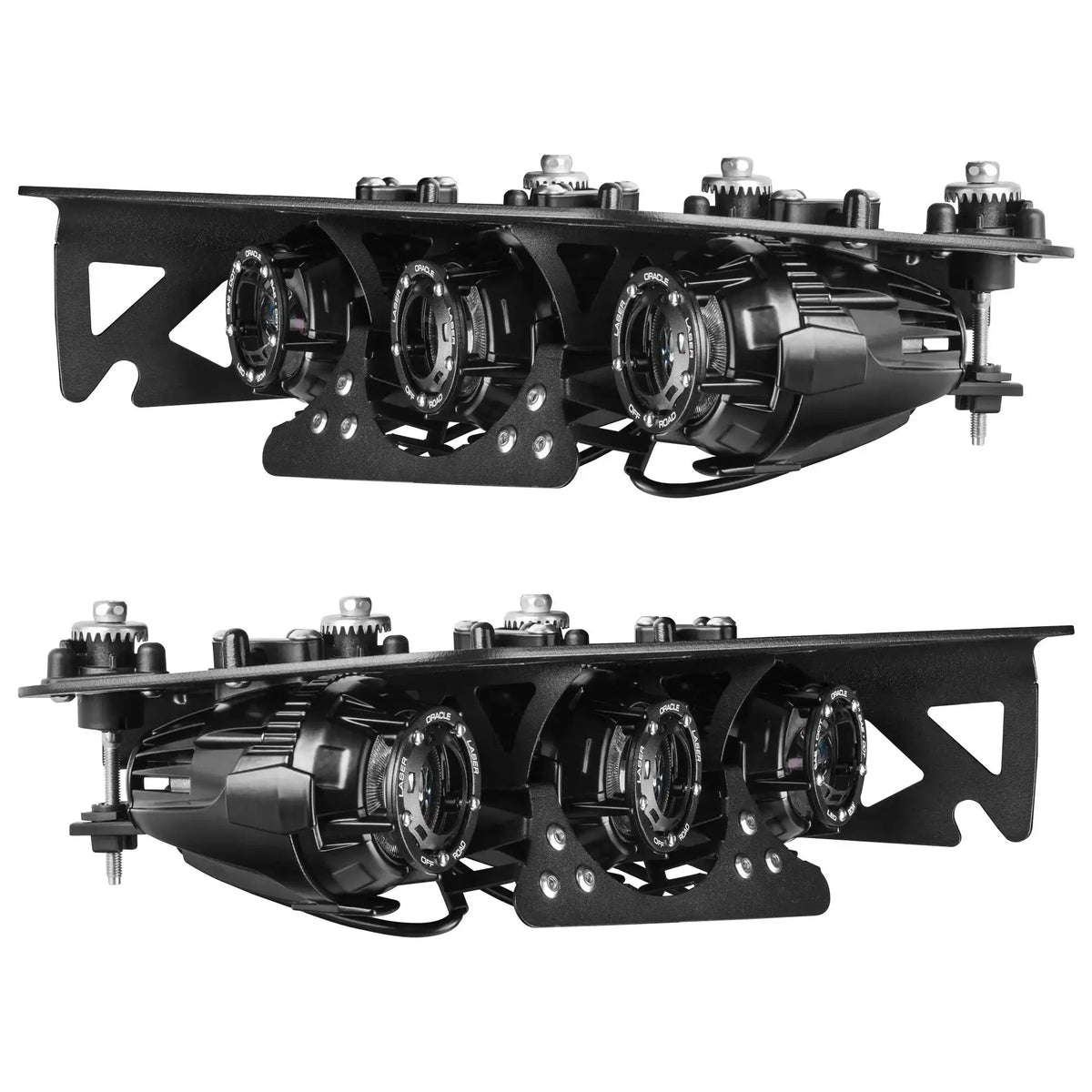 2021-2026 Ford Bronco ORACLE Lighting Off Road LASER Auxiliary Lights + LED Fog Light Kit for Steel Bumper