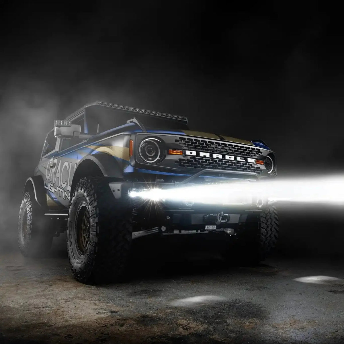 2021-2026 Ford Bronco ORACLE Lighting Off Road LASER Auxiliary Lights + LED Fog Light Kit for Steel Bumper
