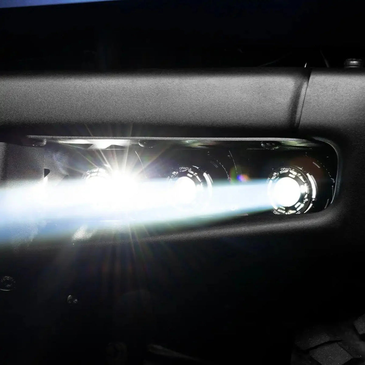 2021-2026 Ford Bronco ORACLE Lighting Off Road LASER Auxiliary Lights + LED Fog Light Kit for Steel Bumper
