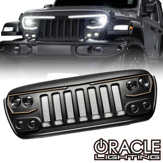 2018-2026 Jeep Wrangler JL & 2020-2026 Gladiator JT ORACLE VECTOR Pro Series II Full LED Grille