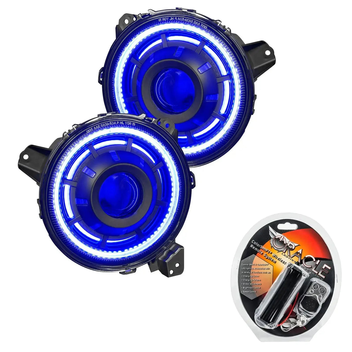 2018-2025 Jeep Wrangler JL & 2020-2025 Gladiator JT ORACLE Lighting Oculus™ ColorSHIFT Bi-LED Projector Headlights