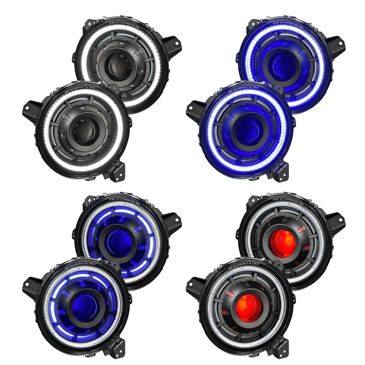 2018-2025 Jeep Wrangler JL & 2020-2025 Gladiator JT ORACLE Lighting Oculus™ ColorSHIFT Bi-LED Projector Headlights