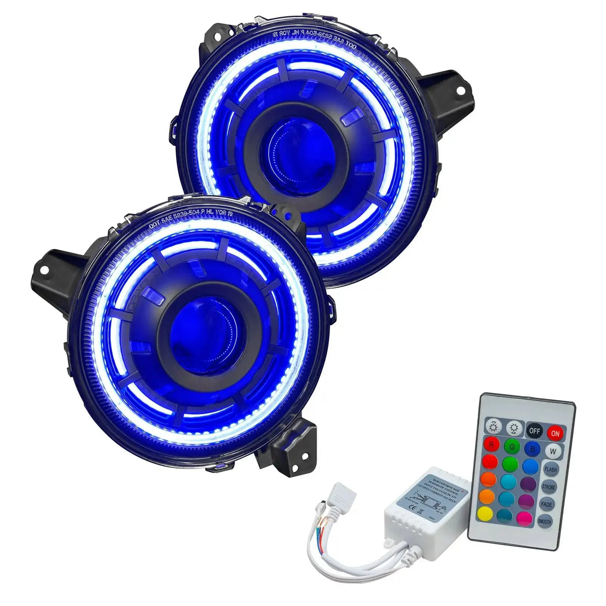 2018-2025 Jeep Wrangler JL & 2020-2025 Gladiator JT ORACLE Lighting Oculus™ ColorSHIFT Bi-LED Projector Headlights