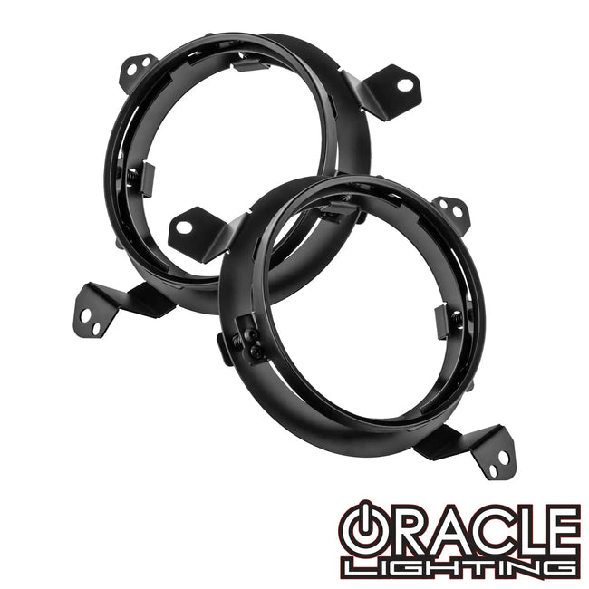 2018-2025 Jeep Wrangler JL ORACLE Lighting Adjustable 7-Inch Headlight Brackets (Pair)