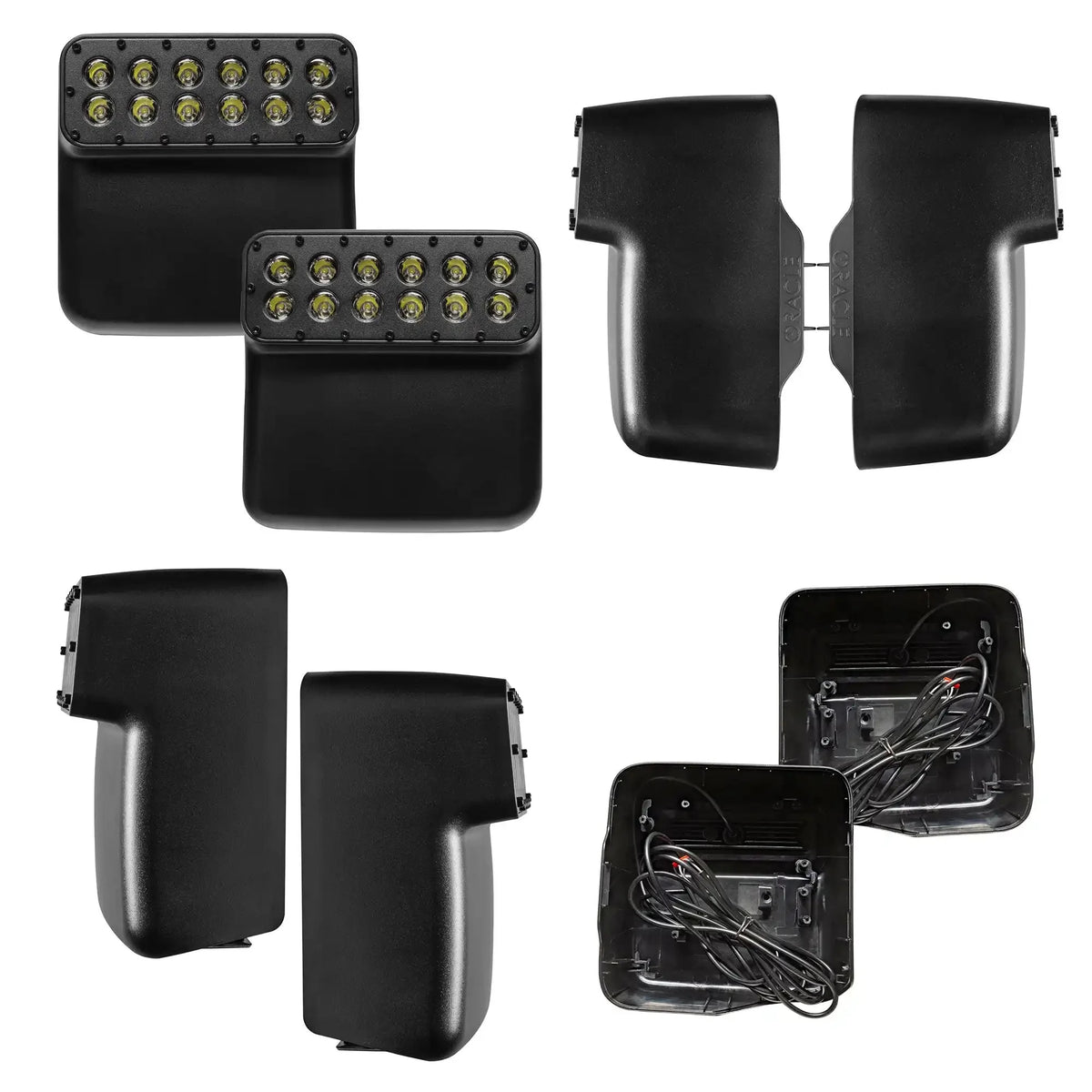2018-2026 Jeep Wrangler JL & 2020-2026 Gladiator JT ORACLE LED Off-Road Side Mirrors
