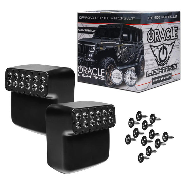 2018-2026 Jeep Wrangler JL & 2020-2026 Gladiator JT ORACLE LED Off-Road Side Mirrors