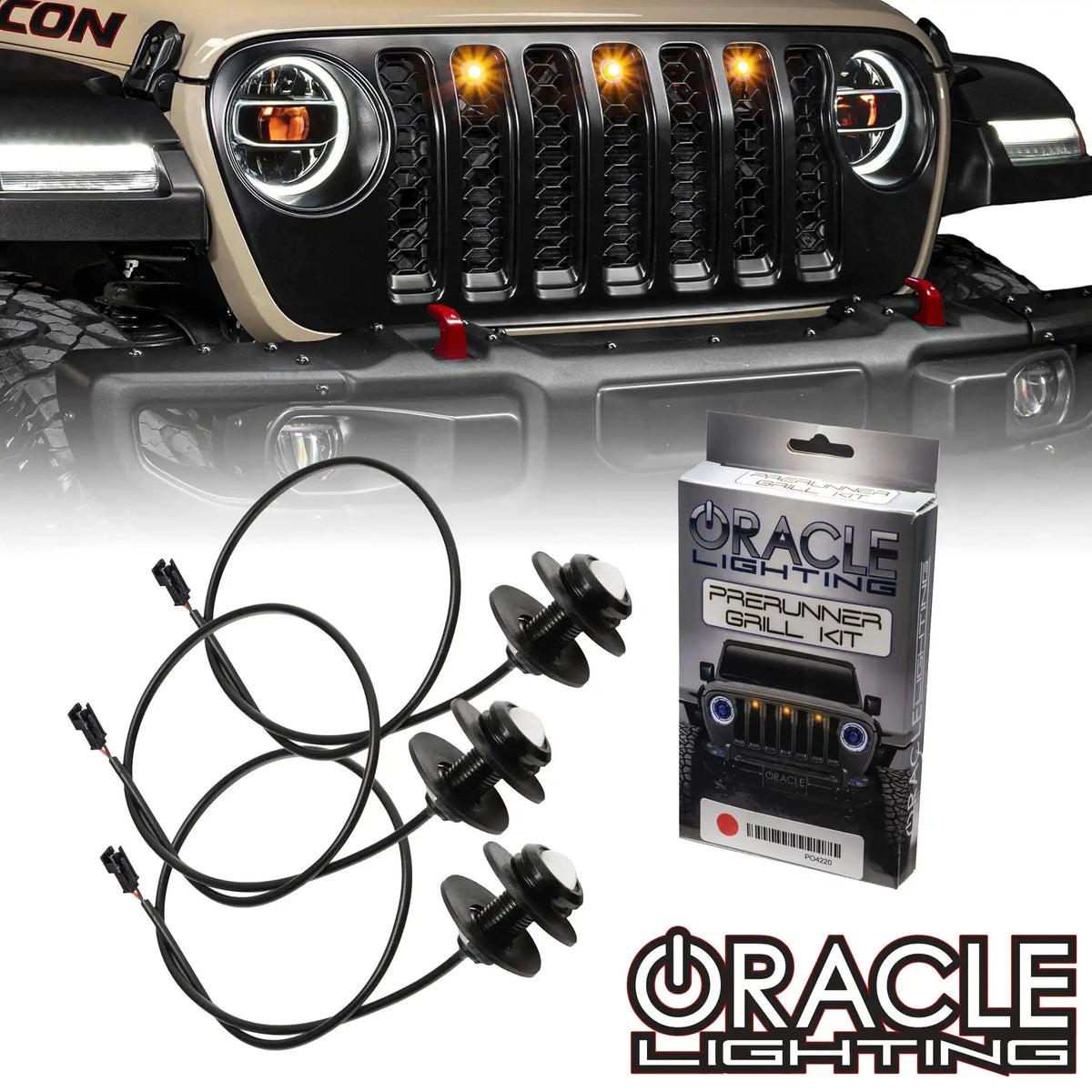 2020-2023 Jeep Gladiator JT ORACLE Lighting Pre-Runner Style LED Grill Light Kit