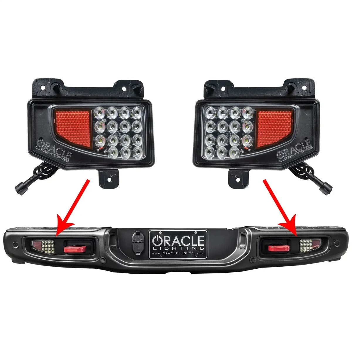 2020-2025 Jeep Gladiator JT ORACLE Rear Bumper LED Reverse Lights | 1,500 Lumens