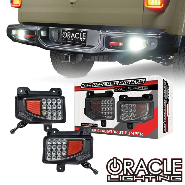 2020-2025 Jeep Gladiator JT ORACLE Rear Bumper LED Reverse Lights | 1,500 Lumens