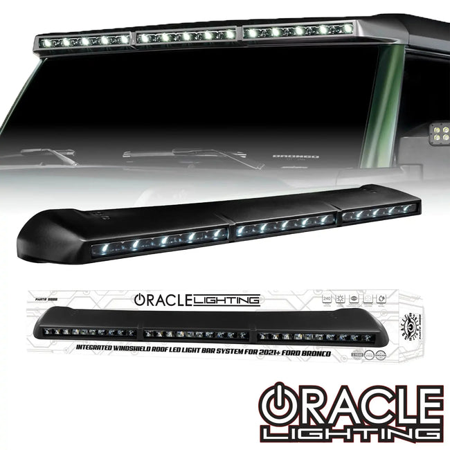 2021-2025 Ford Bronco ORACLE Integrated Roof LED Light Bar – 18,000 Lumens 240W