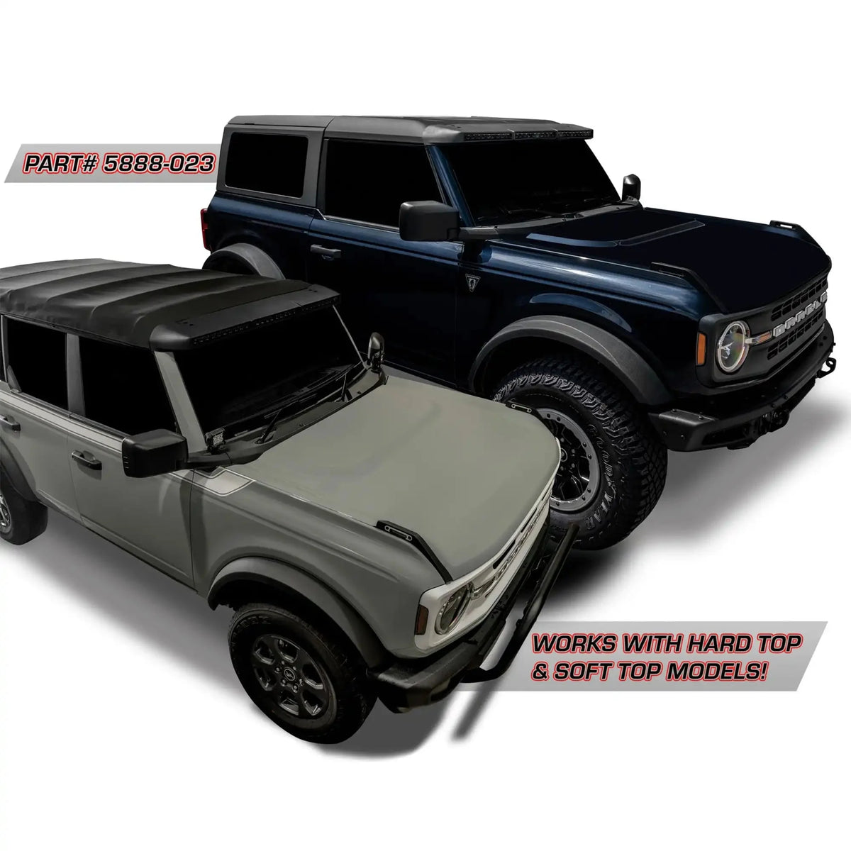 2021-2025 Ford Bronco ORACLE Integrated Roof LED Light Bar – 18,000 Lumens 240W