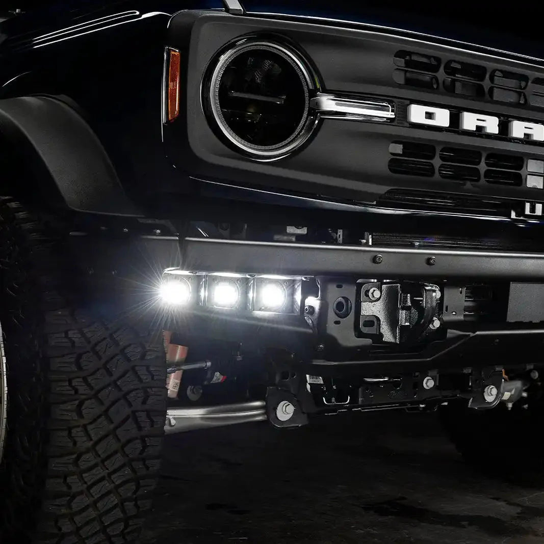 2021-2026 Ford Bronco ORACLE Triple LED Fog Light Kit for Steel Modular Bumper