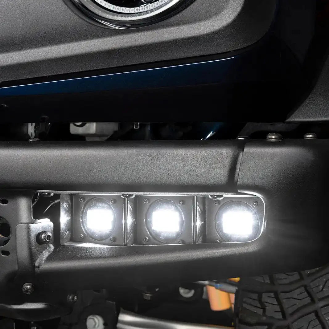2021-2026 Ford Bronco ORACLE Triple LED Fog Light Kit for Steel Modular Bumper