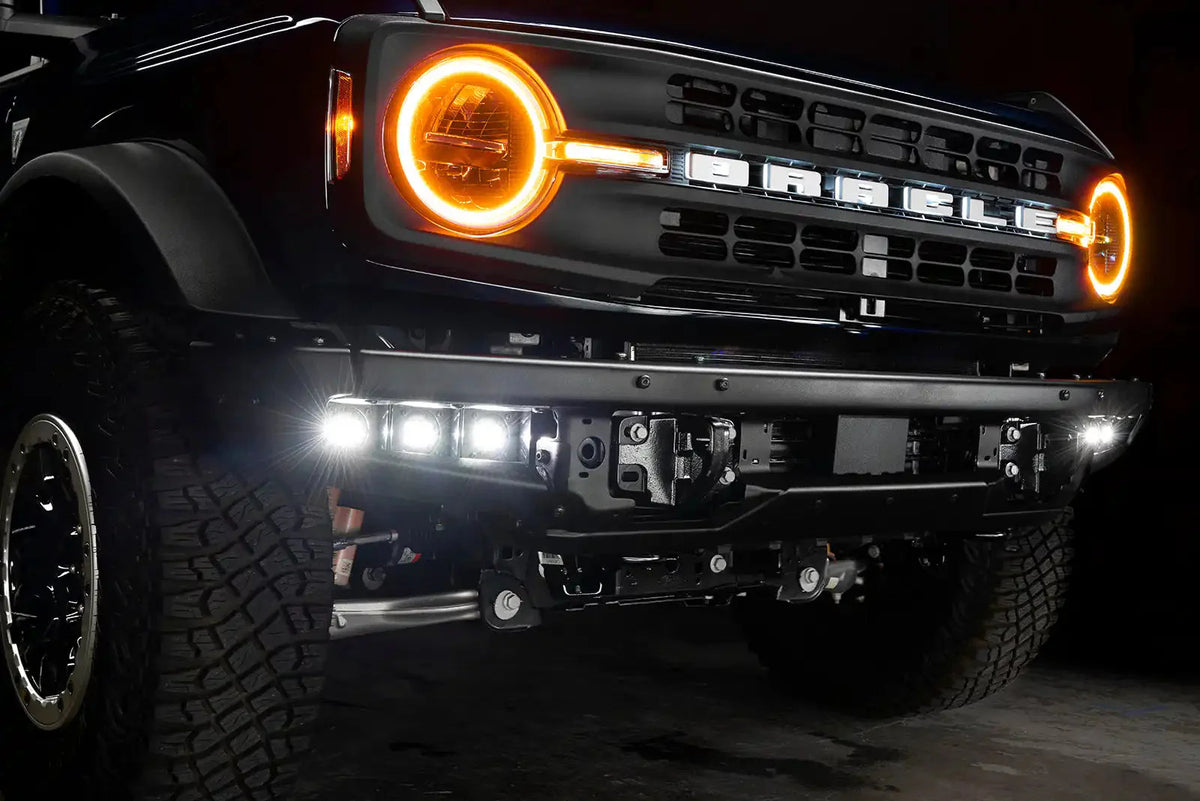 2021-2025 Ford Bronco ORACLE Lighting ColorSHIFT Headlight Halo Kit w/DRL Bar - Base Headlights