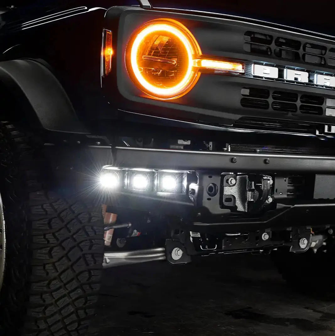 2021-2026 Ford Bronco ORACLE Triple LED Fog Light Kit for Steel Modular Bumper