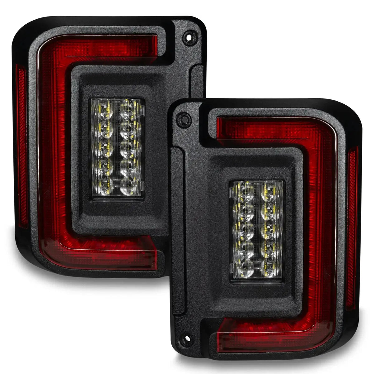 2007-2017 Jeep Wrangler JK ORACLE V2 Flush Mount LED Tail Lights - Low-Profile Trail Protection