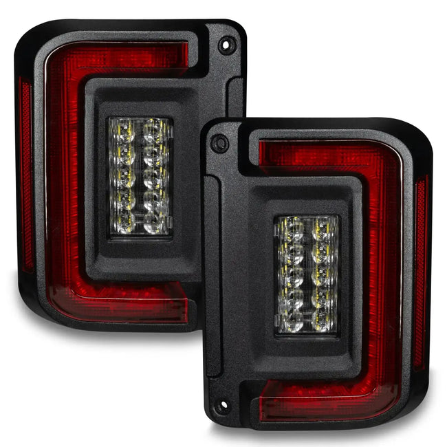 2007-2017 Jeep Wrangler JK ORACLE V2 Flush Mount LED Tail Lights - Low-Profile Trail Protection