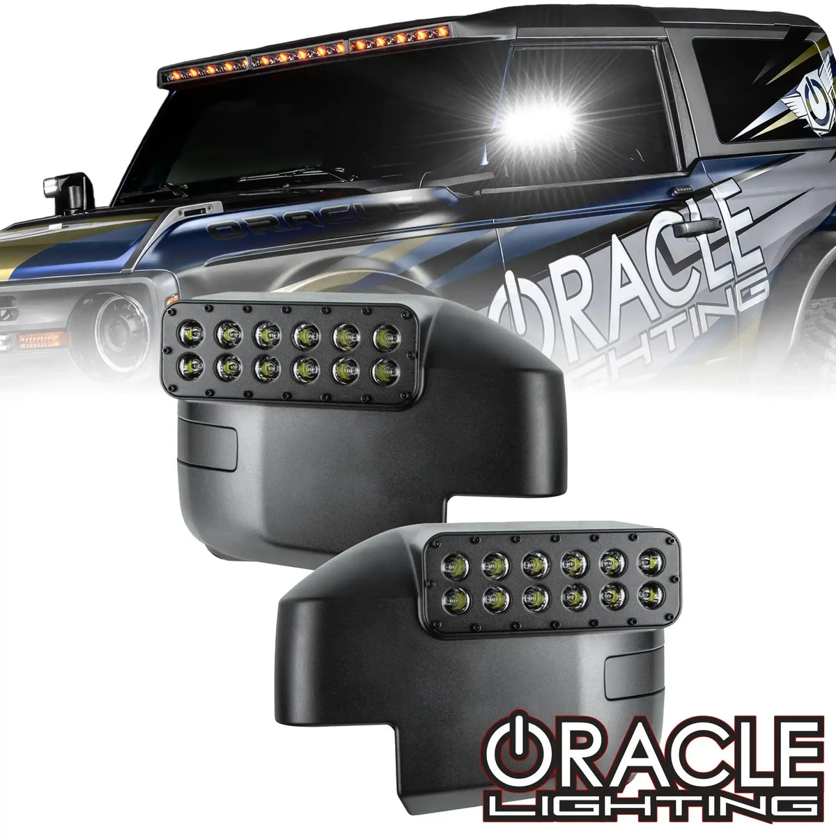 2021-2026 Ford Bronco ORACLE LED Off-Road Side Mirror Ditch Lights