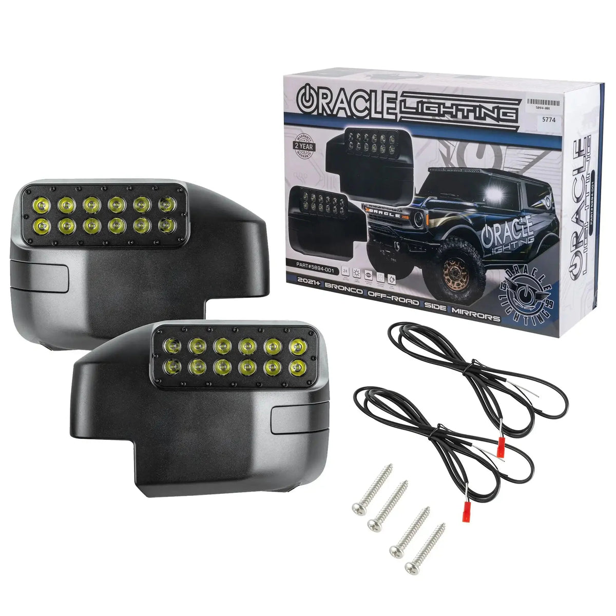 2021-2026 Ford Bronco ORACLE LED Off-Road Side Mirror Ditch Lights