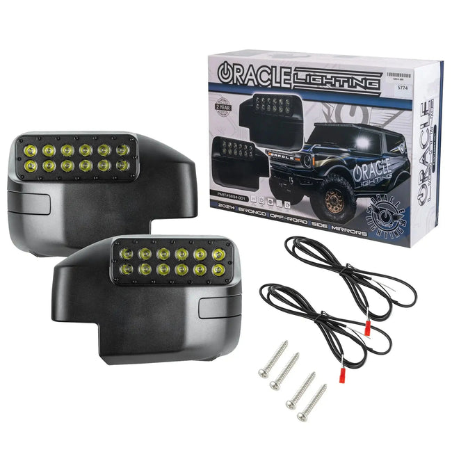 2021-2026 Ford Bronco ORACLE LED Off-Road Side Mirror Ditch Lights
