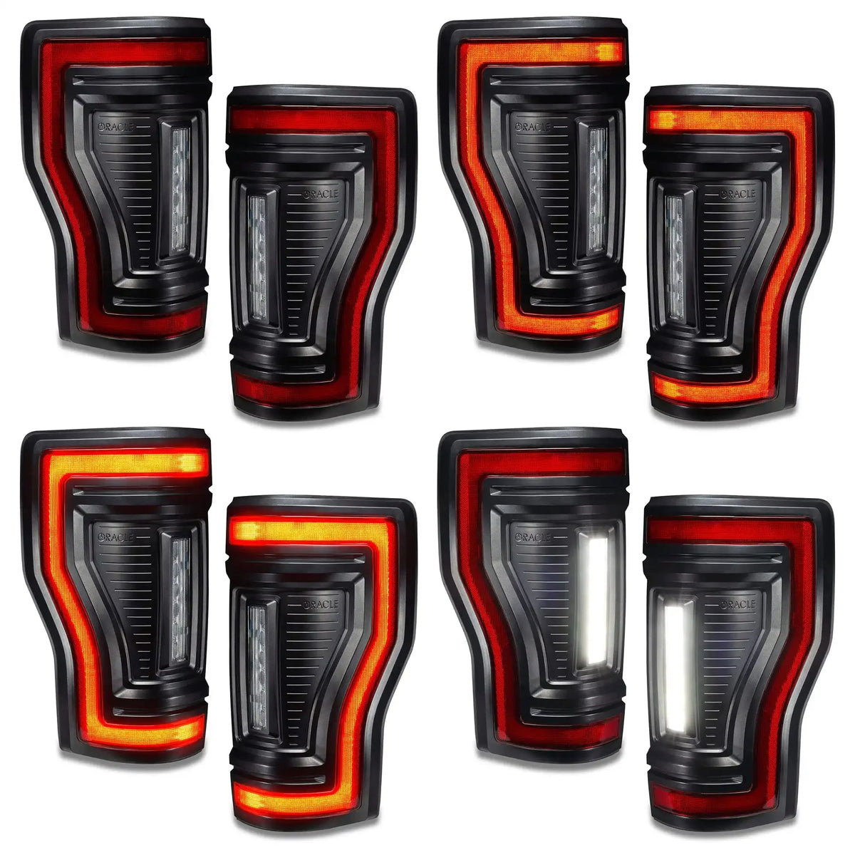 2017-2022 Ford F250/F350 Super Duty Flush Mount LED Tail Lights - Animated Turn Signals